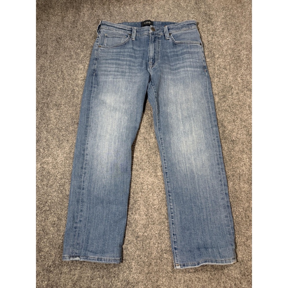 34 Heritage Jeans Mens 32x32 Blue Regular Fit Straight Leg Denim Pants